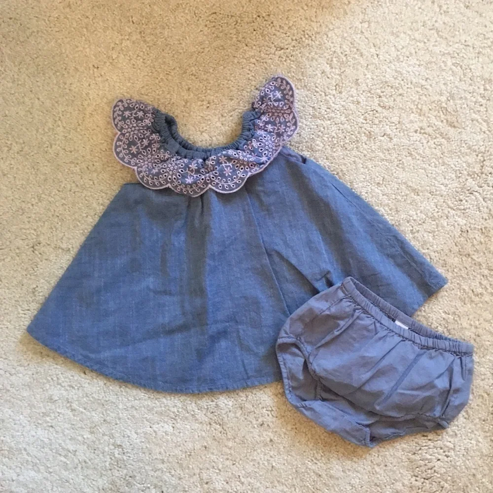 THE Children’s Place 2pc Dress & Diaper Cover. P/A1049/2